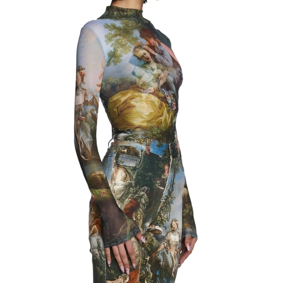 Dolls Kill Current Mood DA VINCI'S DEMONS Mesh Top - Picture 4 of 16